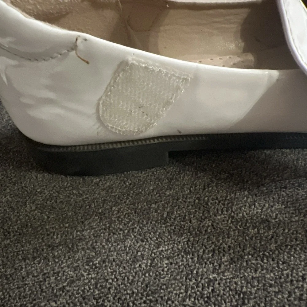 White Bow Mary Jane Flats Girls Toddler Kids Shoes‎ Size 13 Easter / Wedding